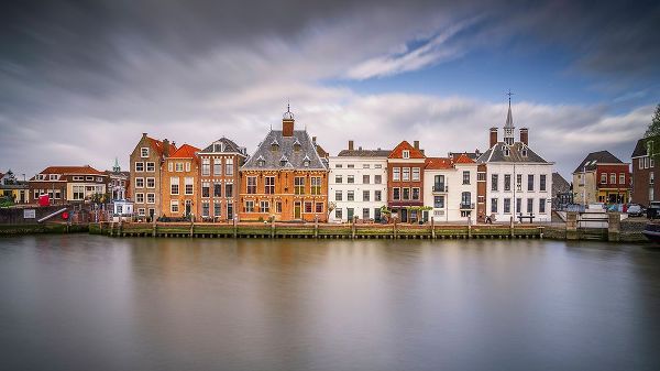 Jaynes Gallery 아티스트의 Europe-The Netherlands-Maassluis-Row of buildings on ocean pier작품입니다.